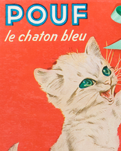 画像をギャラリービューアに読み込む, POUF le chaton bleu f-55
