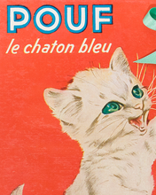画像をギャラリービューアに読み込む, POUF le chaton bleu f-55