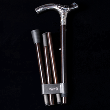画像をギャラリービューアに読み込む, Folding stick ファイエ 折りたたみ式 シルバーメッキ ステッキ fay20