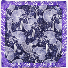 画像をギャラリービューアに読み込む, Michael Cailloux シルクスカーフ mic-23 74cm