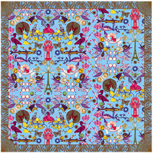 画像をギャラリービューアに読み込む, Michael Cailloux シルクスカーフ mic-76 120cm